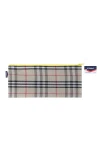 Checkered cloth long pen case 33*14cm, for export only, minimum order quantity one box Item Picture